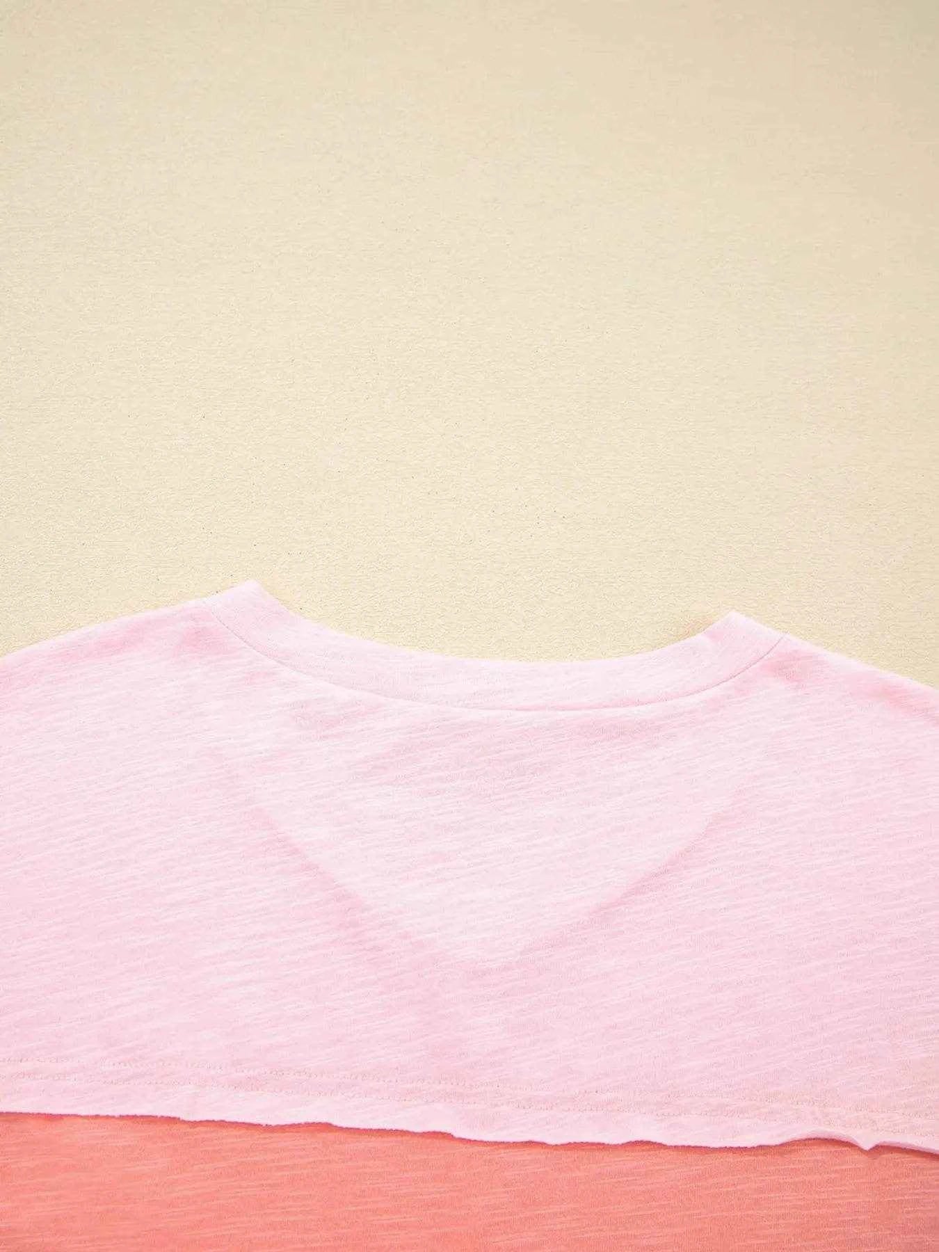 Flower Patched Exposed Seam Oversized T Shirt Trendsi 9a8586440bec4a49bfcf1f70cb929ac4-Max-Origin