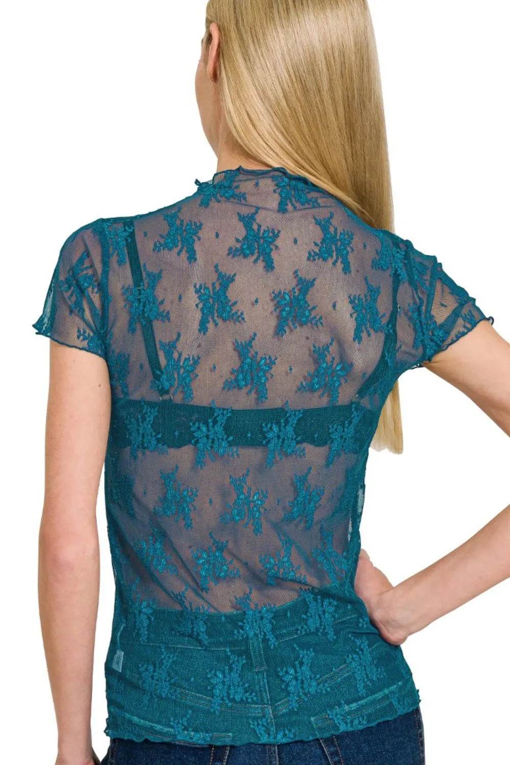 Zenana Lace See-through Layering Short Sleeve Top Trendsi 9abd865d-d3bf-4290-b86f-bf4f14f6d819-Max-Origin