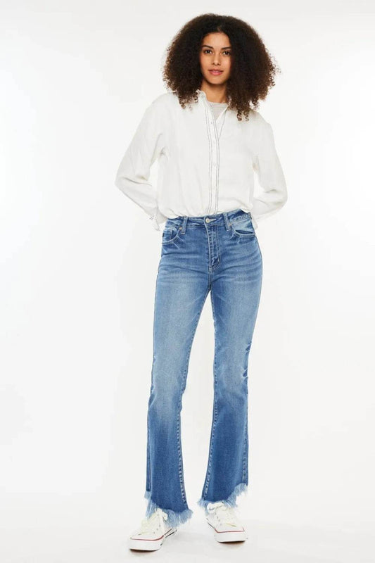 Kancan High Rise Frayed Hem Jeans Medium Trendsi 9ad5c8cb-6bf3-40d0-adcf-a429b02c23ea-Max