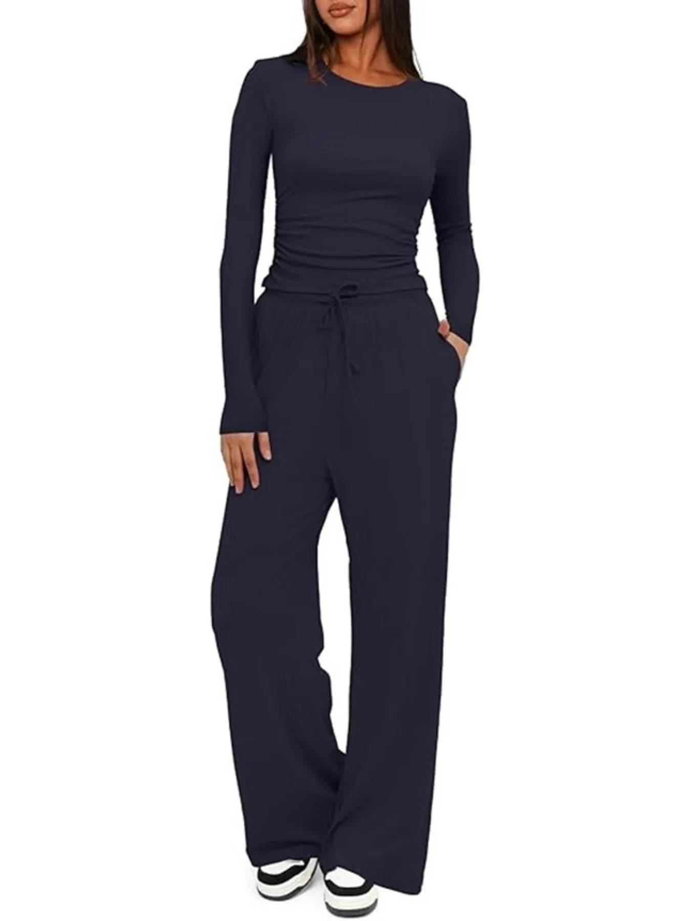 Round Neck Long Sleeve Top and Pants Set Dark Blue Trendsi 9af381e1dfc14f1eb896d78ba3af27be-Max-Origin