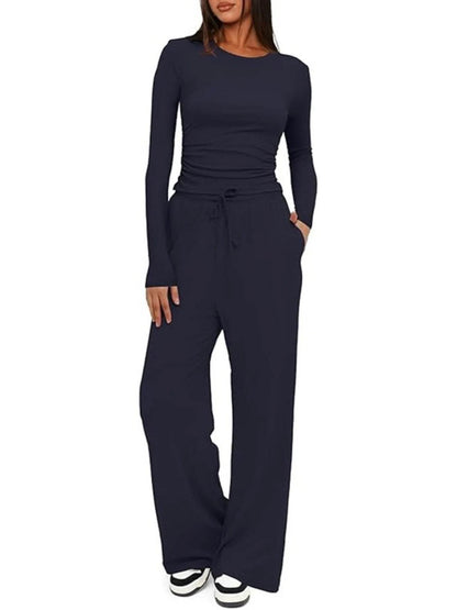 Round Neck Long Sleeve Top and Pants Set Dark Blue Trendsi 9af381e1dfc14f1eb896d78ba3af27be-Max-Origin