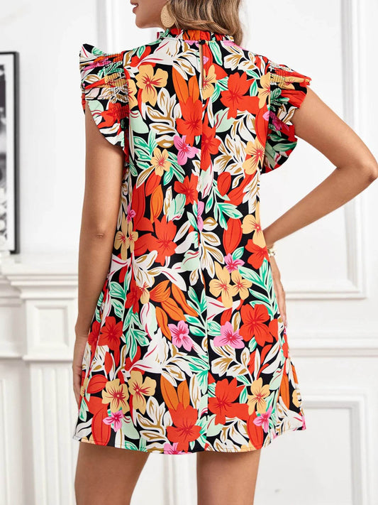 Floral Ruffle Sleeve Summer Dress Trendsi 9affdf9b23644cbba8fddd5fb5f7d1fd-Max-Origin