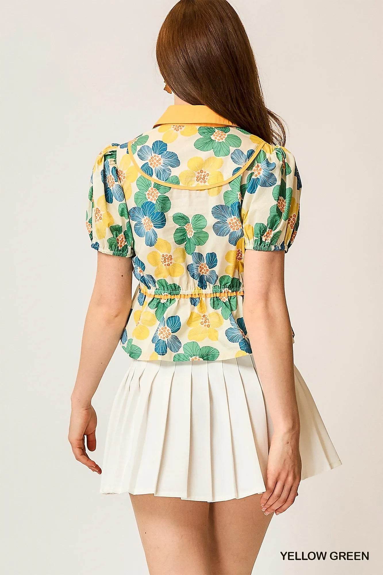 Umgee Floral Print Puff Sleeve Cropped Blouse Trendsi 9b24f3ab-6522-4862-8135-bf5184438f91-Max-Origin