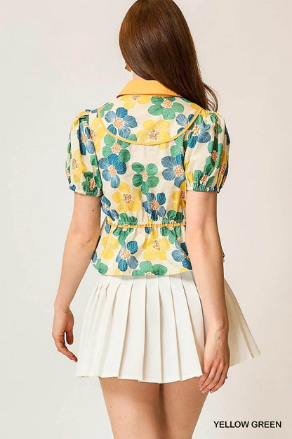 Umgee Floral Print Puff Sleeve Cropped Blouse Trendsi 9b24f3ab-6522-4862-8135-bf5184438f91-Max-Origin