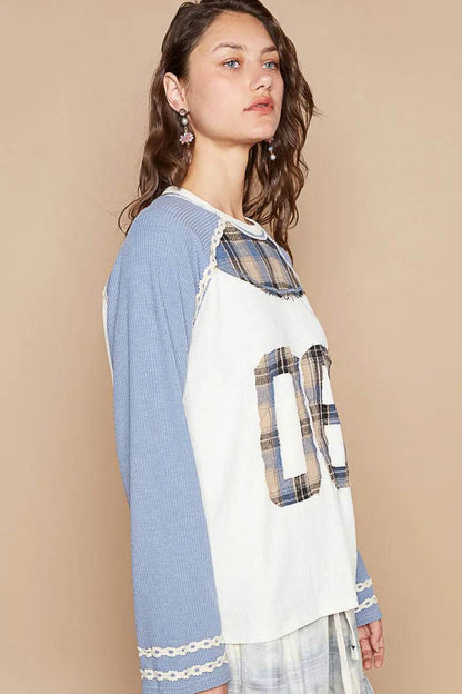 POL Plaid Number 06 Raglan Sleeve T-Shirt Trendsi 9b2555a4-7429-44e1-9c0e-b1aa9f385185-Max-Origin