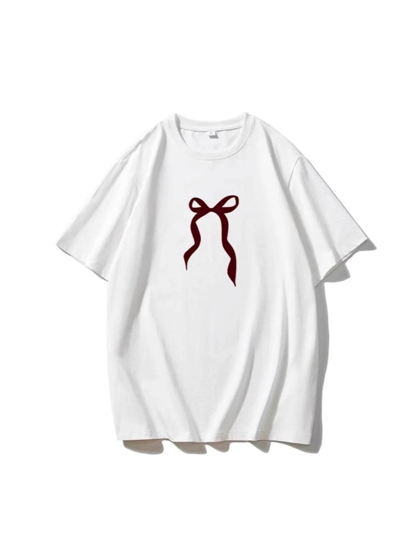 Plus Size Bow Round Neck Short Sleeve T-Shirt Trendsi 9b34448d03b74c7a907c27111f705a82-Max-Origin