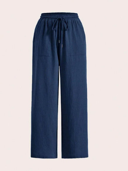 Drawstring Wide Leg Pants Navy Trendsi 9ba06077-d9ea-42b8-9489-4da6d80def80-Max