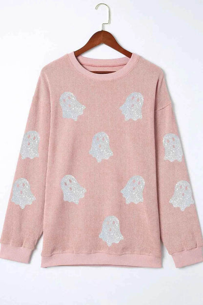 Ghost Round Neck Oversized Sweatshirt Trendsi 9c13a16c-e1ec-4014-b88c-988a5de83180-Max-Origin