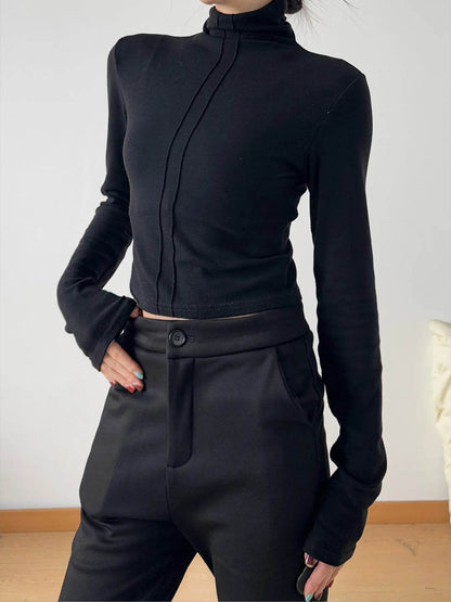 High Neck Long Sleeve Cropped T-Shirt Trendsi 9c6a584e3f0b463b922204531b407f0a-Max-Origin