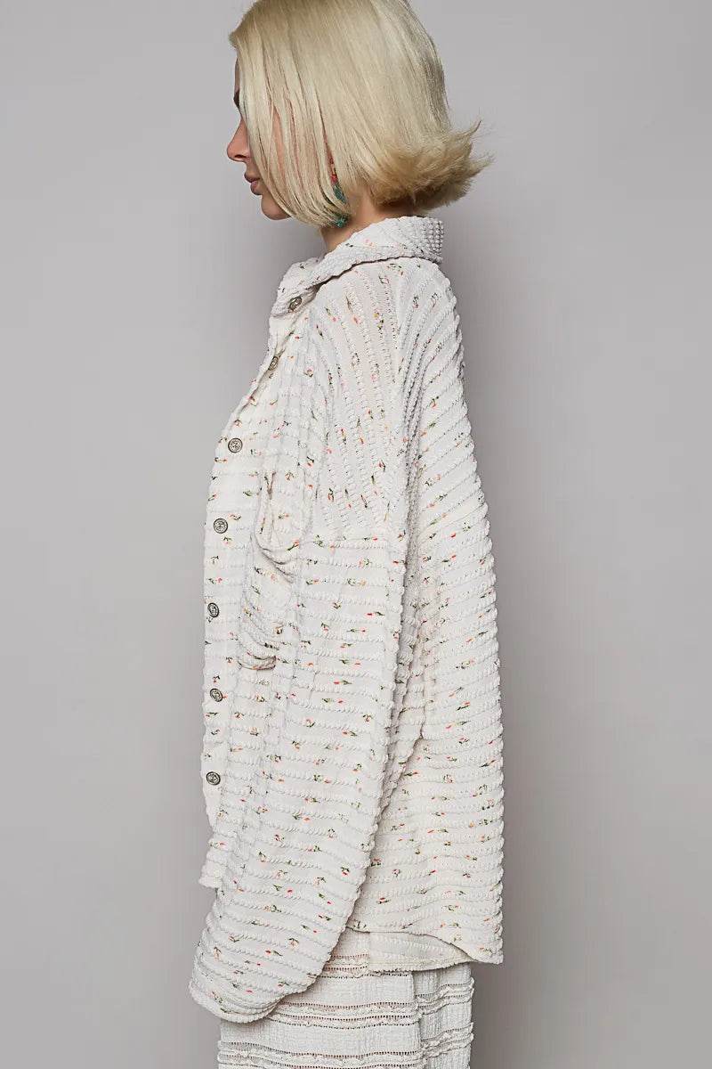 POL Floral Print Textured Button-Up Shirt Trendsi 9c6bd26e-a72d-4d90-9aea-d120d1bec423-Max-Origin