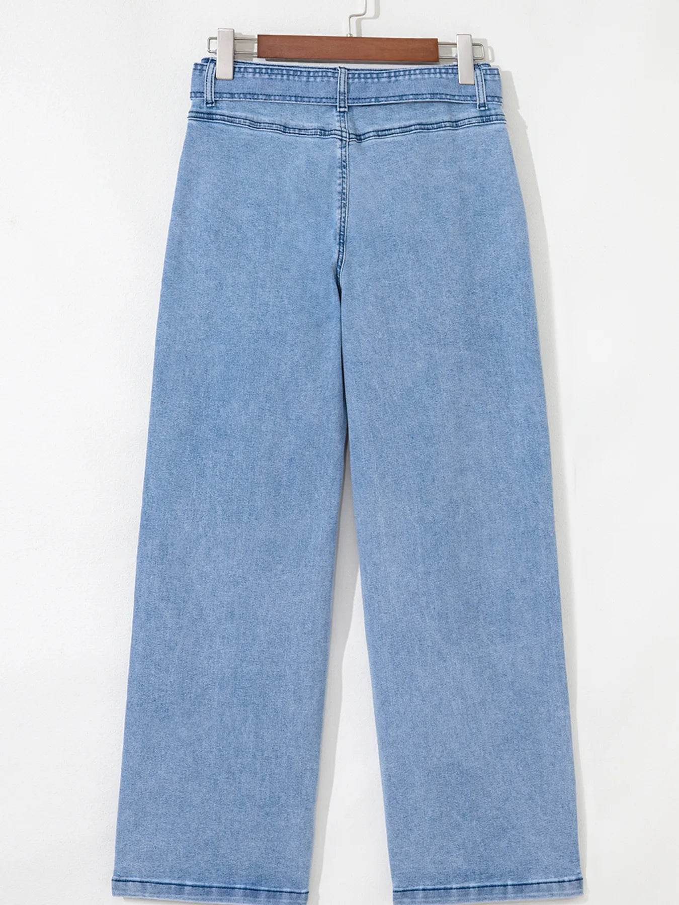High Waisted Wide Leg Belted Jeans Trendsi 9c7f1d49366b4cb8aa22a89376a263ee-Max-Origin