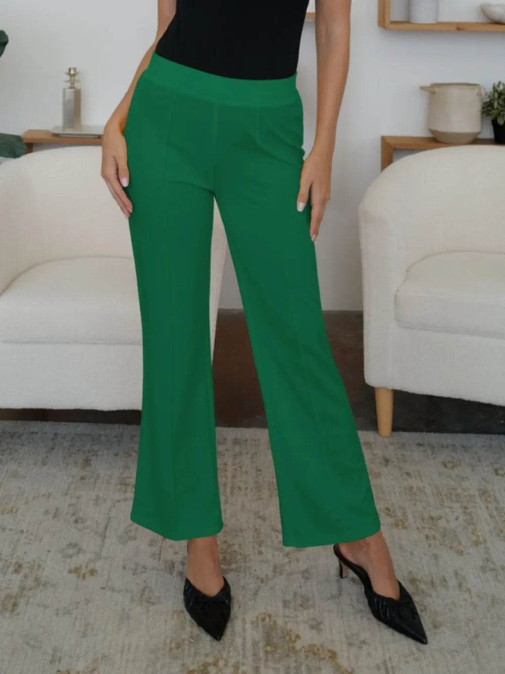 FAM-FAM High Waist Straight Pants Dark Green Trendsi 9c9fc9bb-bed9-4f71-9ab3-158aff65b6da-Max