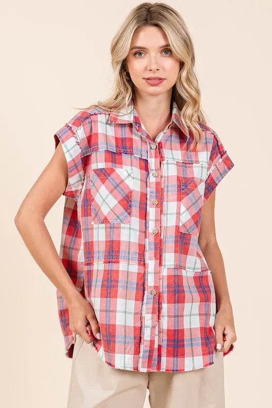 Mittoshop Mineral Wash Plaid Button Down Shirt Trendsi 9cad4e0e-facc-4528-ad4c-8644ab186537-Max