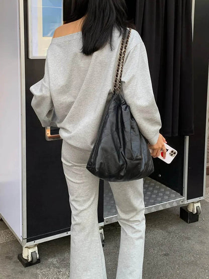 Off-Shoulder Top and Drawstring Pants Set Trendsi 9d21357d94f74e7f8e3523878aafeafd-Max-Origin