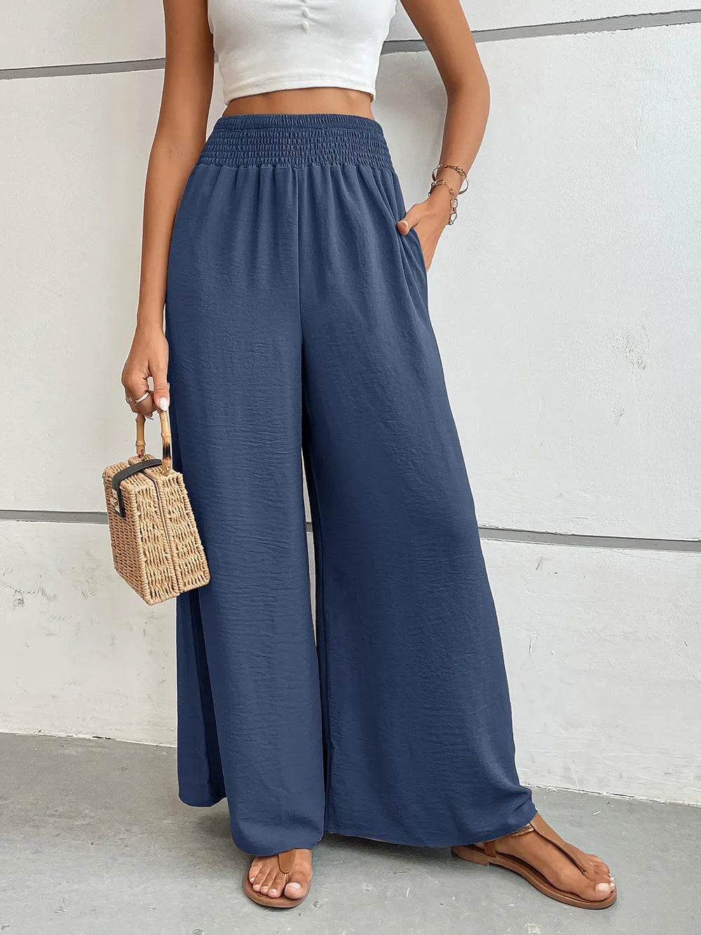 Perfee Wide Leg Pants with Pockets Dusty Blue Trendsi 9d63e699-fc30-44fe-b2b0-c9f9833e8136-Max