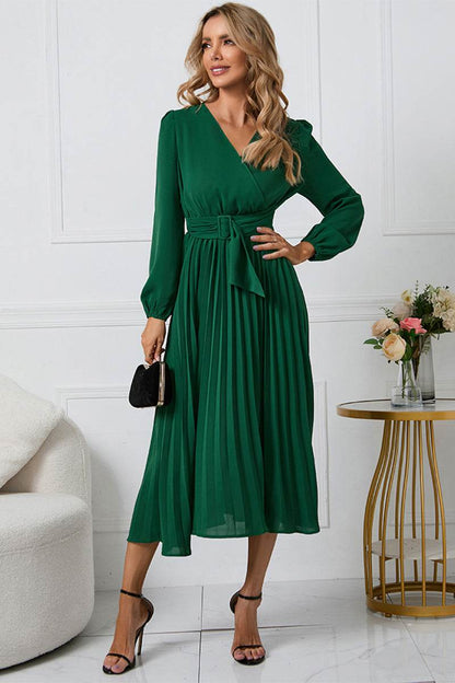 V-Neck Long Sleeve Tie Waist Midi Dress Trendsi 9daca13e80654c0ea99cbecb052234cd-Max