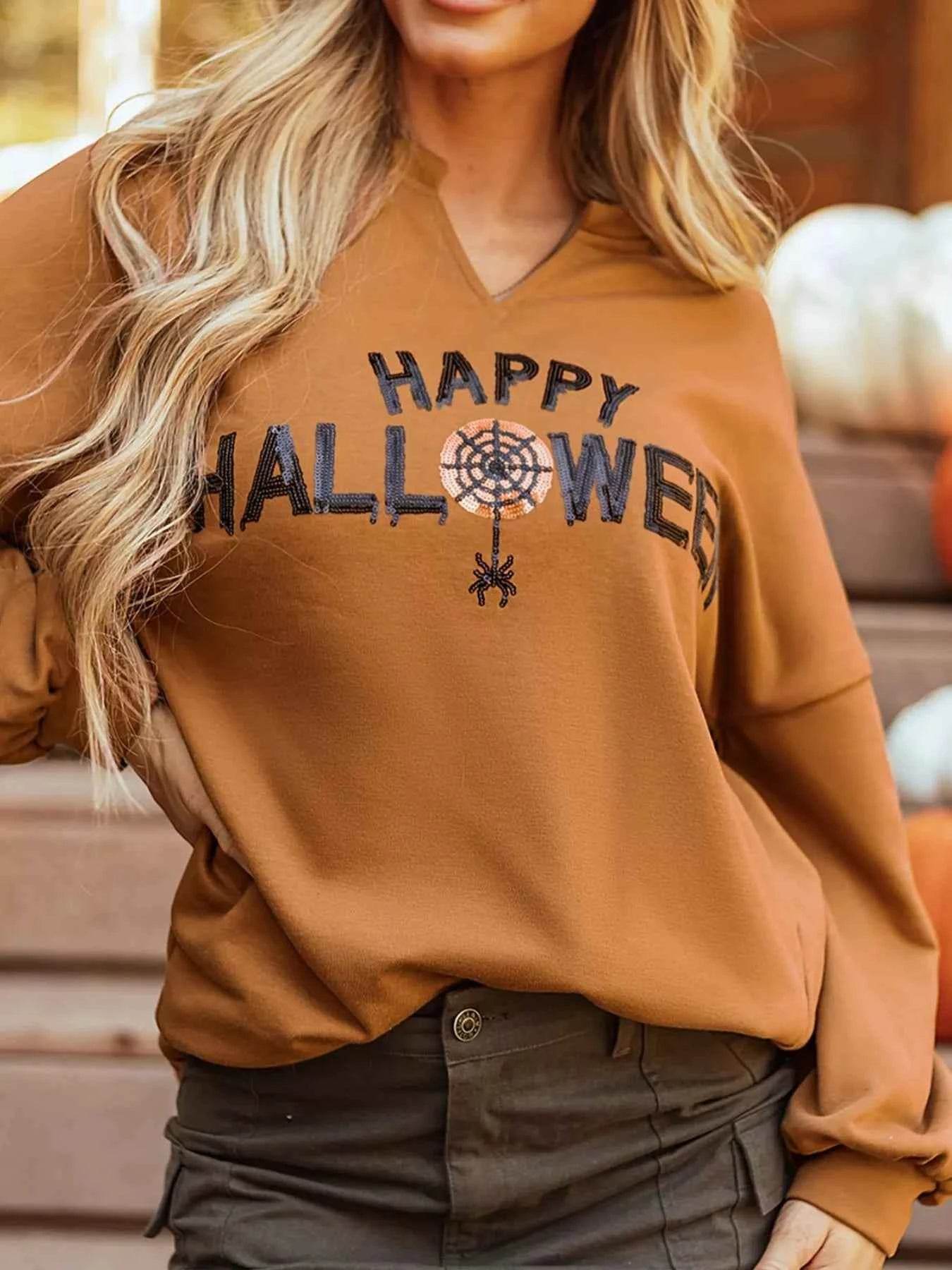 Happy Halloween Graphic Notched Long Sleeve Loose Top Trendsi 9e14bdf3-1bae-41ed-8c60-3db07097dd81-Max-Origin