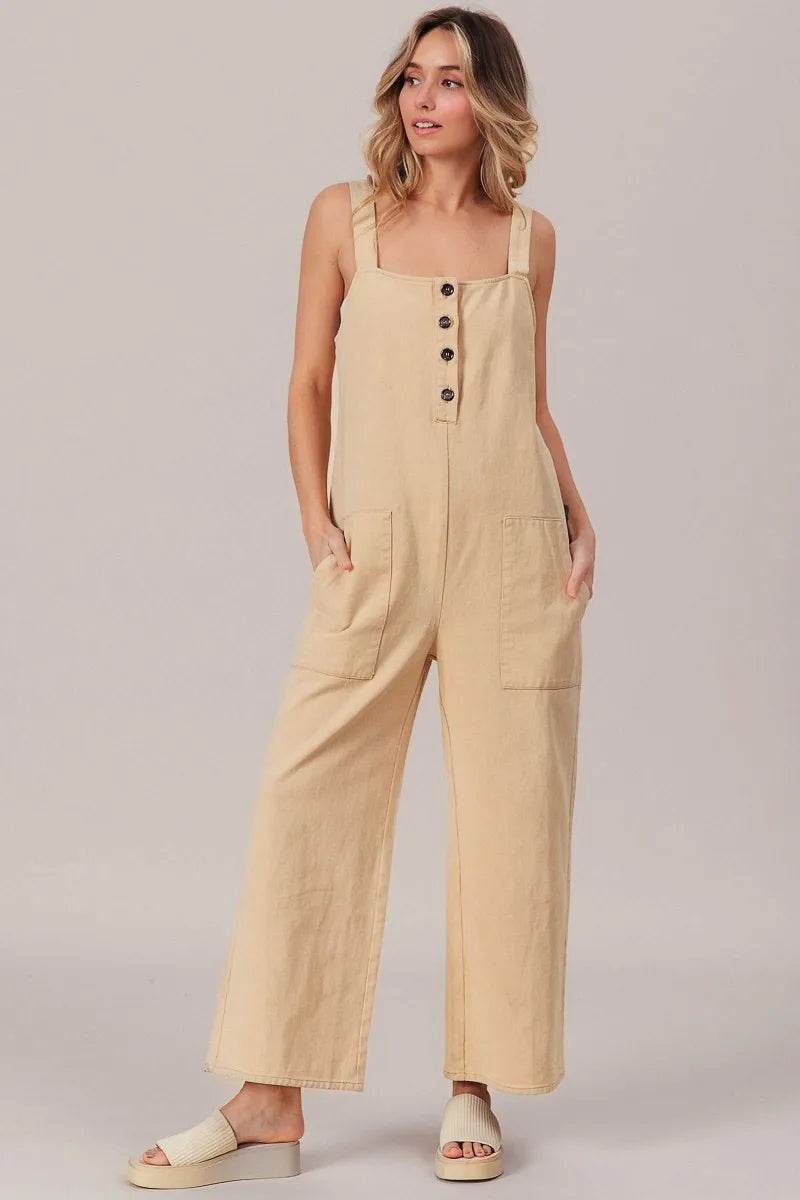 BiBi Washed Denim Buttoned Overall Jumpsuit Trendsi 9e5a2648f4f247eeac0911b3dd6a877d-Max-Origin