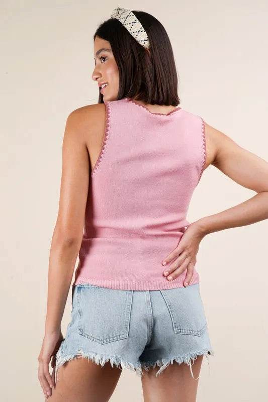 VERY J Blanket Style Sleeveless Knit Tank Trendsi 9ea6a31d391d46f1a665480c8c7f9fe9-Max-Origin