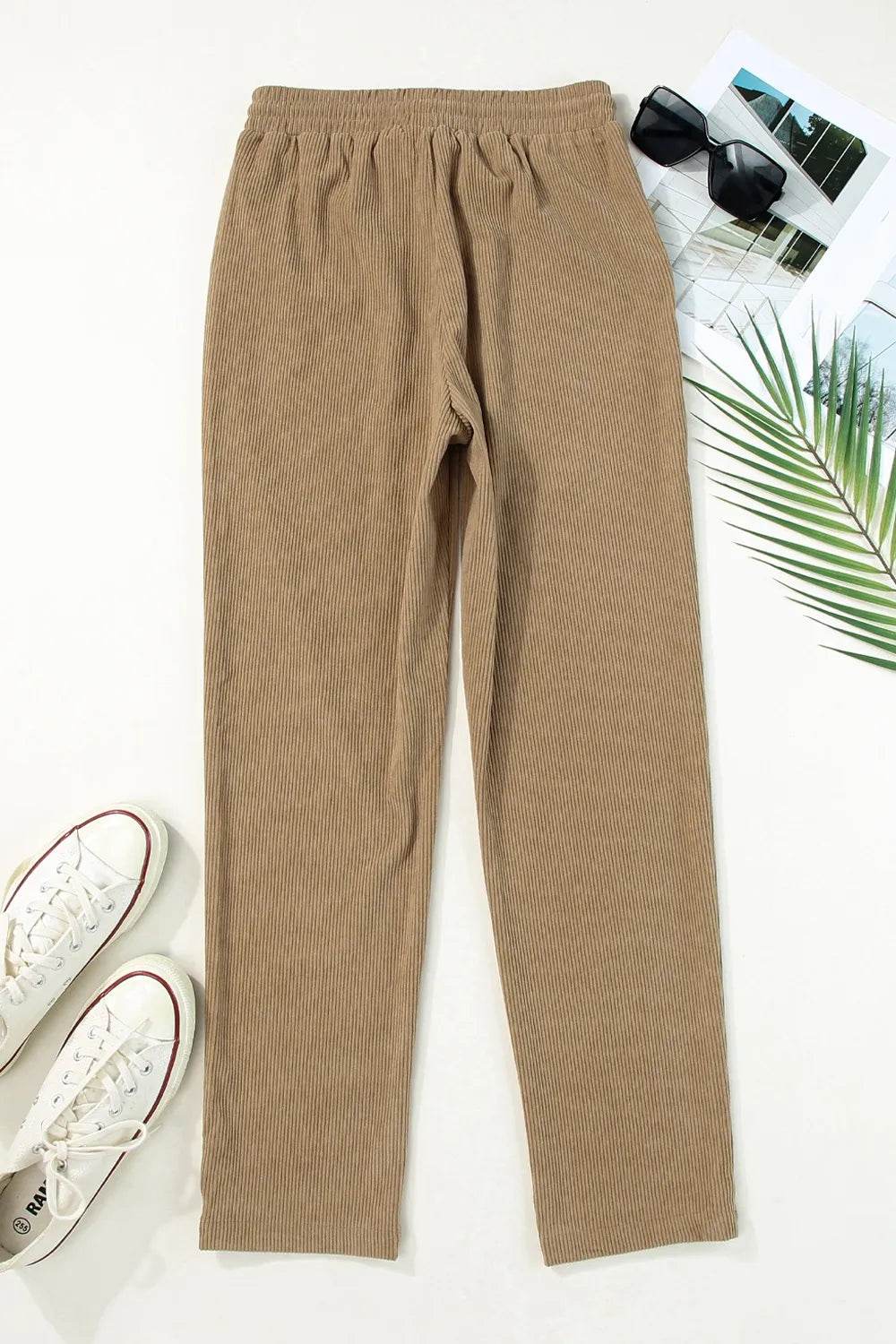 Drawstring Straight Pants with Pockets Trendsi 9eab574f-406e-44f4-a61b-40930579e9de-Max