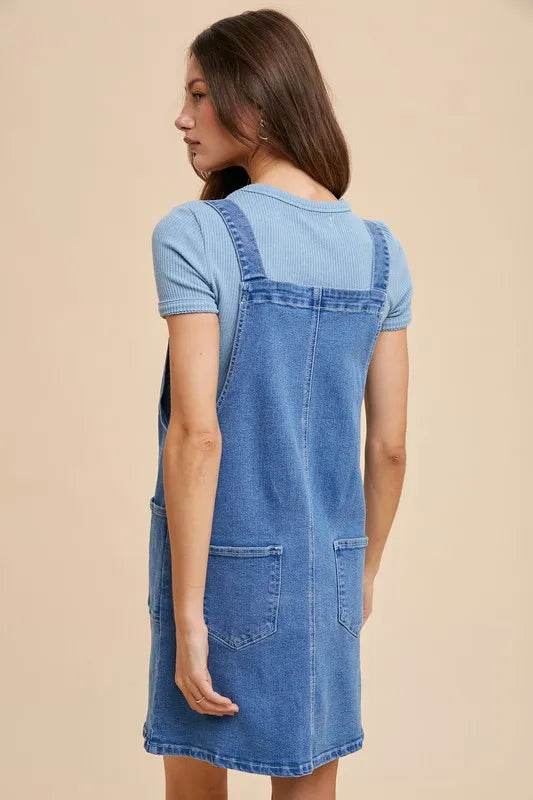 Annie Wear Wide Strap Denim Overall Dress with Pockets Trendsi 9eaf206d-0246-4061-b02a-579539c5bef7-Max