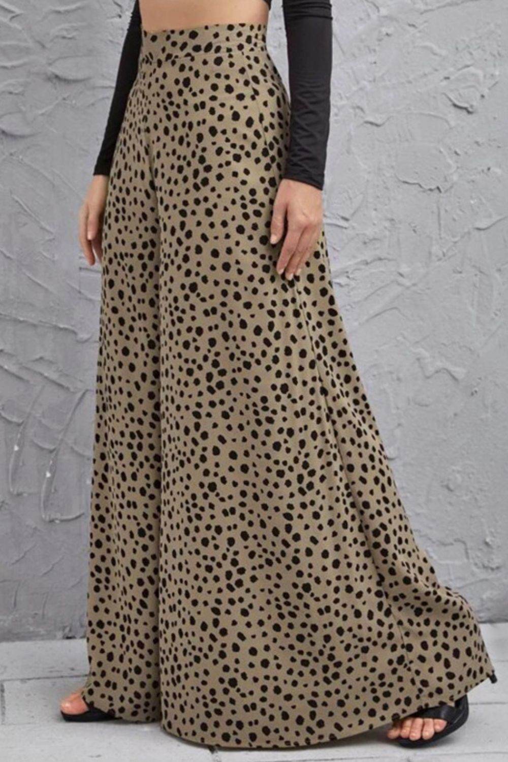 Animal Print High-Rise Culottes Trendsi 9eaf669ca9a1449daa0a84c508012ca3-Max