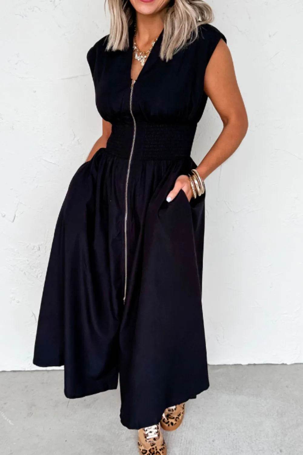 Sleeveless Zip-Front Maxi Dress Black Trendsi 9ed01675-46c6-4904-b57e-e897ec1adf07-Max-Origin