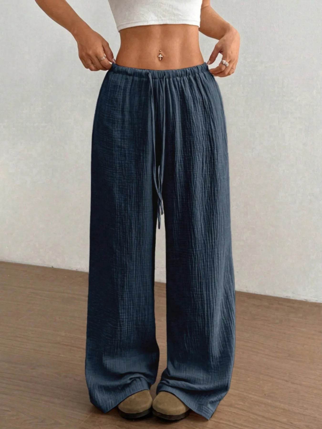 Wide Leg Drawstring Casual Pants Navy Blue Trendsi 9ef4ba4aa50c4f2dbeabb8e3c105fbc7-Max-Origin