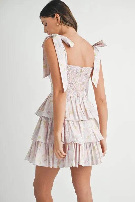 MABLE Floral Print Shoulder Tie Layered Mini Dress Trendsi 9f260e12-35b5-47dd-a2be-5fc64a72b592-Max-Origin