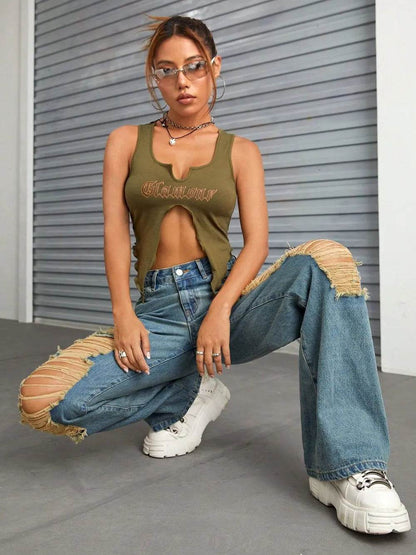 Distressed Wide Leg Jeans with Pockets Trendsi 9f3c0e48-7d83-4cc1-9360-1bafe03fac36-Max