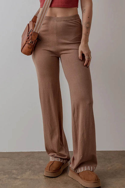 High Waist Pants Brown Trendsi 9f649be1-e135-4fc4-98ef-343757b4e557-Max