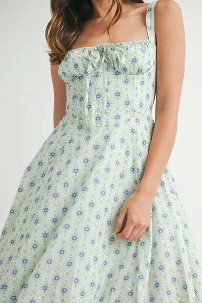 MABLE Floral Print Bustier Back Lace Up Midi Dress Trendsi 9fbfa14b6b3a4abab0ba922326076993-Max-Origin
