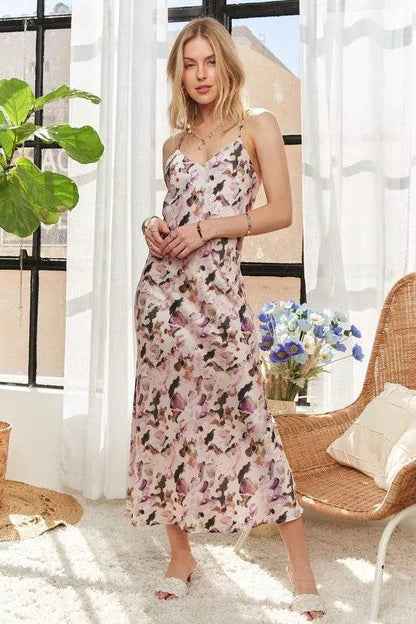 ADORA Watercolor V-Neck Midi Cami Dress Trendsi 9fdf6494-5fd3-437e-8918-d653a6925171-Max