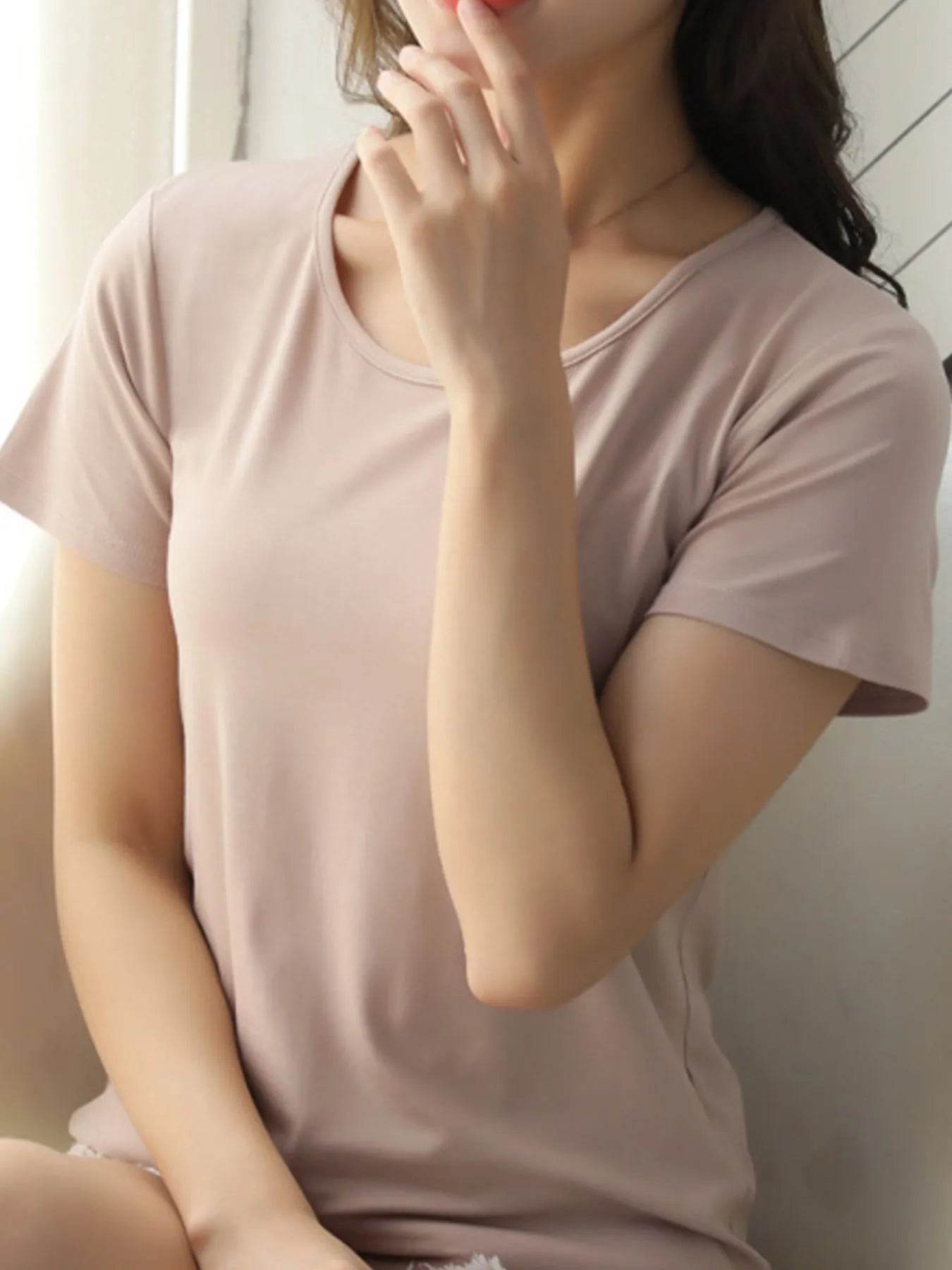 Round Neck Short Sleeve T-Shirt Trendsi a02910dc-6cb5-4a25-bd4b-f860811df004-Max-Origin