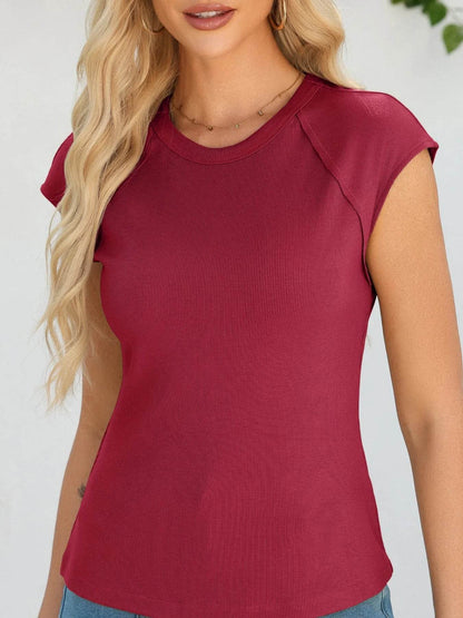 Round Neck Cap Sleeve T-Shirt Trendsi a03d94f4-0cc1-4bb4-b600-09f7f11ce686-Max-Origin