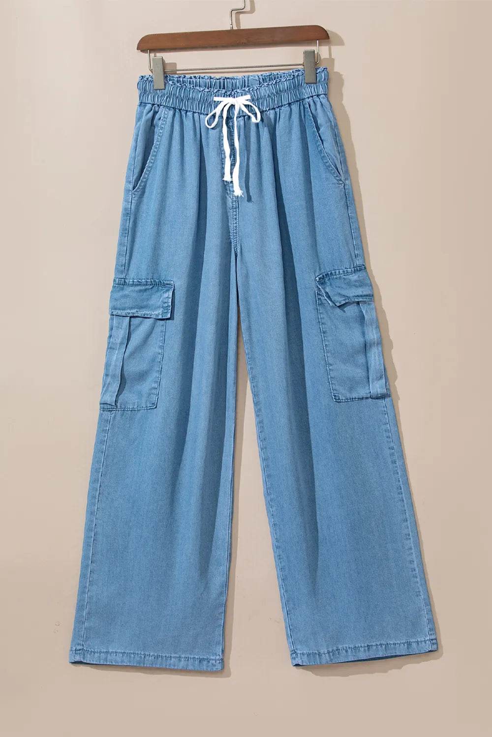 Drawstring Cargo Pocket Wide Leg Jeans Trendsi a03e2bba-9252-4057-9f71-7aa9c634e250-Max
