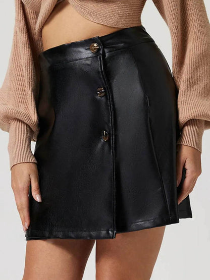 Buttoned High Rise Mini Skirt Trendsi a0422c1f-54bd-4ec1-9024-7c8c02ecf3c7-Max