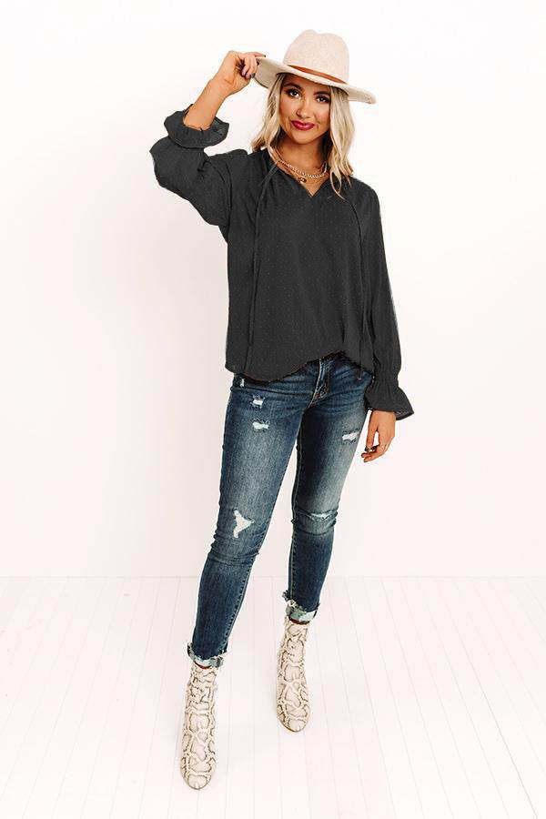 Swiss Dot Tie Neck Flounce Sleeve Blouse Trendsi a0540e36c87d4fbdb5738dc4aaf1947b-Max