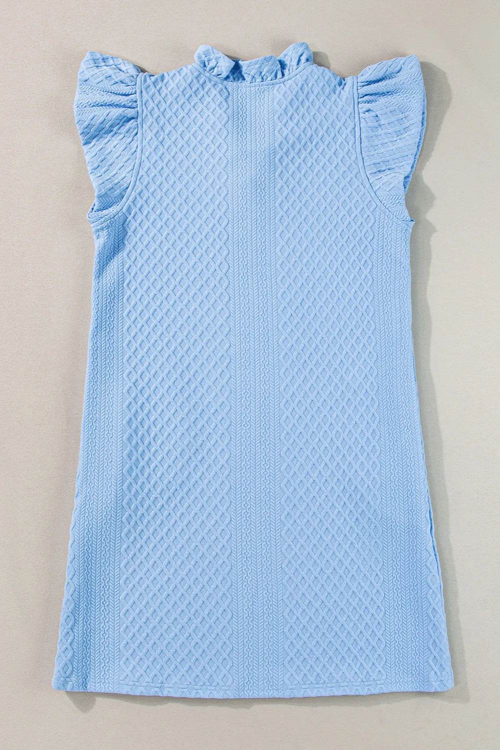Ruffled V-Neck Cap Sleeve Mini Dress Trendsi a0b696ca-3d81-4f10-a927-9d9f9f63951a-Max