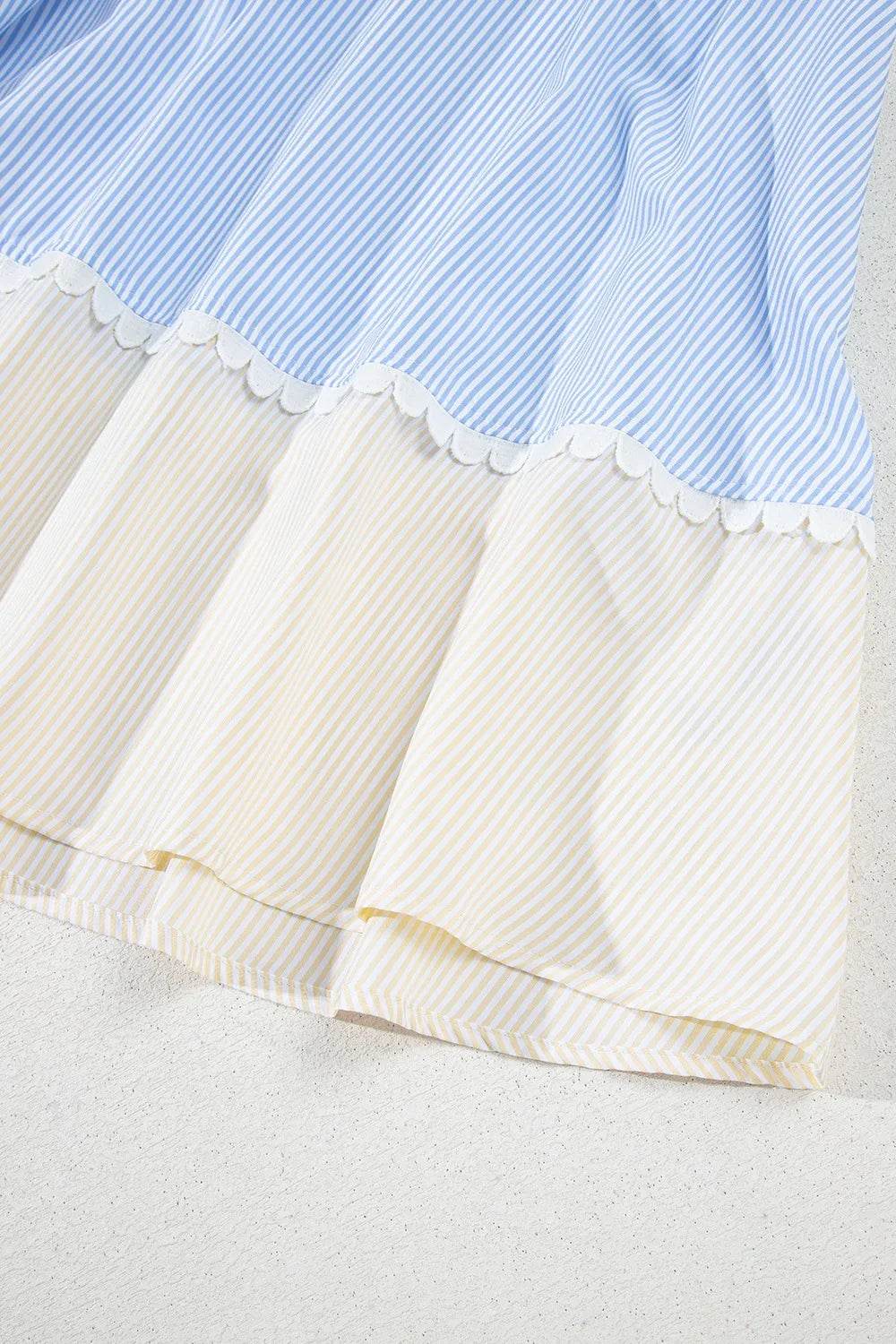 Striped Patchwork Ric Rac Puff Sleeve Collared Mini Dress Trendsi a0d2e145-4fd7-4455-9fe6-d70ee38a95d6-Max-Origin