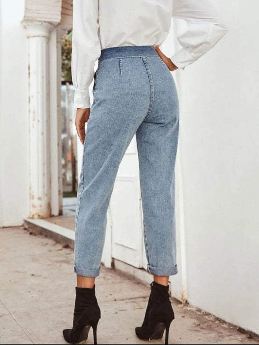 Tied Straight Leg Jeans with Pockets Trendsi a0f6e74a-b7a7-4d1f-a7a2-a5fcc80f29a4-Max
