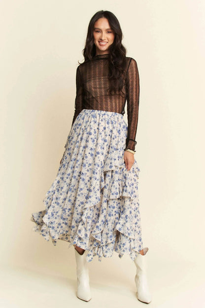 Davi & Dani Turtle Neck Lace Dotted Stretch Mesh Sheer Top Trendsi a0fe5773073c4f10868bf314c0e9d32d-Max-Origin