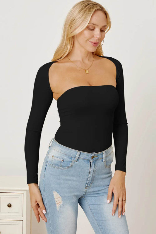 Cutout Raglan Sleeve Bolero and Tube Top Trendsi a110dfe1-d68f-436f-8a41-759fa4d2dcd9-Max