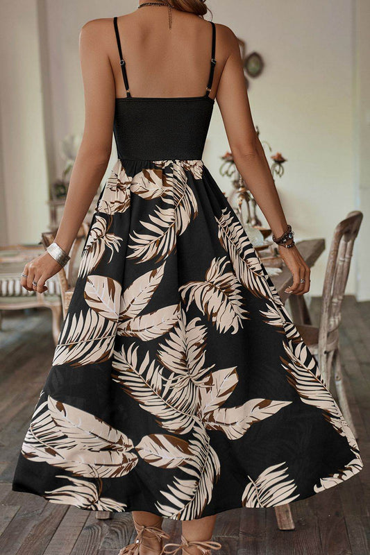 Printed Sleeveless Scoop Neck Slit Dress Trendsi a1856d9782d441eeb5019efa7667c567-Max