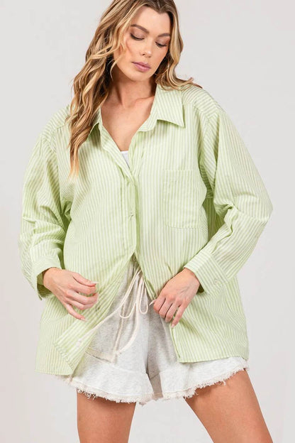 SAGE + FIG Striped Button Up Long Sleeve Shirt SAGE Trendsi a1b4662c-75fc-45bf-806d-243b647ac4ef-Max