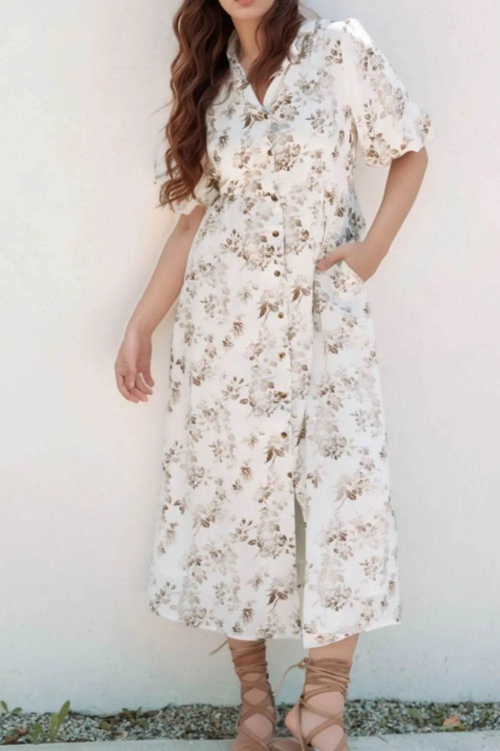 Printed Button Front Puff Sleeve Dress White Trendsi a1ca59e1-91d9-4315-95d1-479b6ba8ed98-Max-Origin