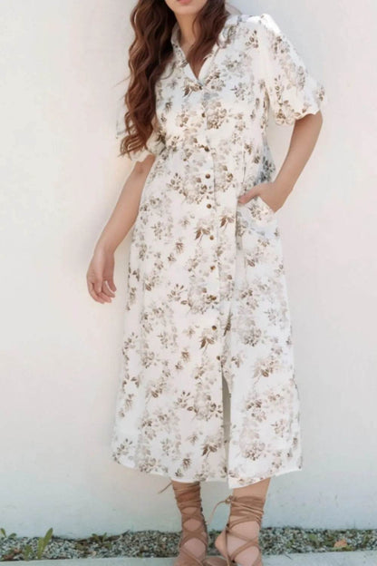 Printed Button Front Puff Sleeve Dress White Trendsi a1ca59e1-91d9-4315-95d1-479b6ba8ed98-Max-Origin