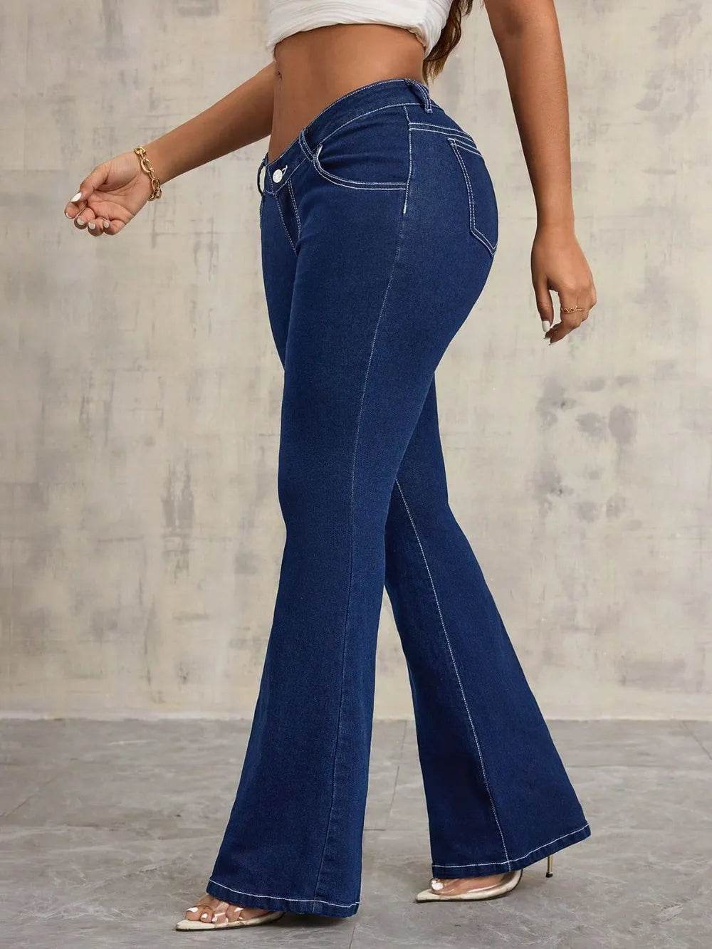 Flare Jeans with Pockets Trendsi a20c70c3-a43b-46c9-8bc7-502a80ba308d-Max