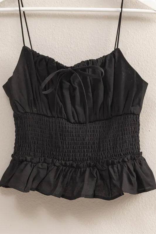 HYFVE Poplin Smocked Waist Summery Cami Top Trendsi a295b8d4e6d24bceac58af5d414ac2c1-Max-Origin