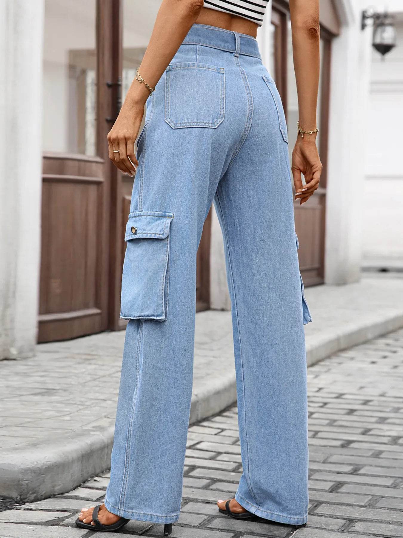 High-Waisted Multi-Pocket Cargo Jeans Trendsi a2c76ef01cad4376b4ead7b63946675b-Max-Origin